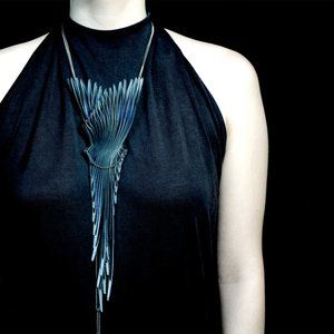 *HP* *NWOT* Emma Ware Pride Necklace in Deep Turquoise